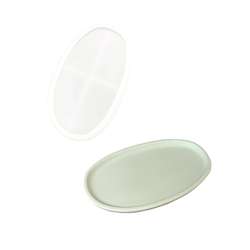 Moule en silicone plat ovale