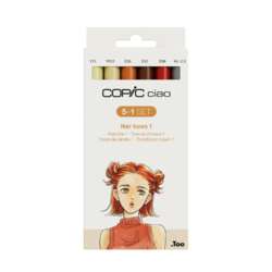 Sets Copic ciao 5 + 1 tons de cheveux
