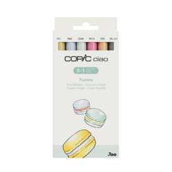 Set de 6 marqueurs Ciao tons pastels Copic