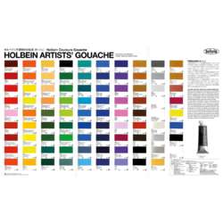 Nuancier Holbein Artists' Gouache