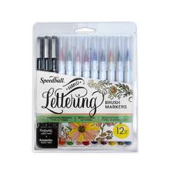 Set de marqueurs pointes pinceaux Handlettering Speedball
