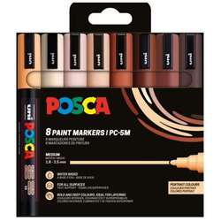 Set Portrait de 8 marqueurs Posca