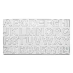 Moule en silicone chiffres et lettres Glorex