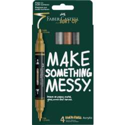 Set de 4 marqueurs acryliques Multimark « Couleurs métalliques » Faber-Castell