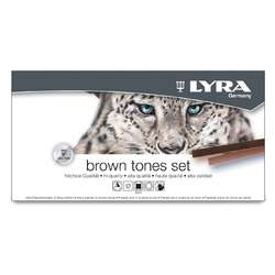 Coffret pastels soft carrés nuances de bruns Lyra