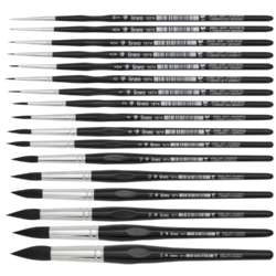 Pinceau aquarelle pointe ronde pointue Ergo Soft  Série 1874 Linéo