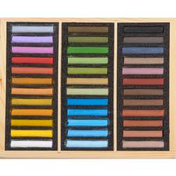 Coffret en bois de 36 pastels Blockx