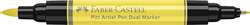 Marqueur double pointe Pitt Artist Pen Dual Faber-Castell, Jaune clair transparent