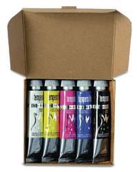 Set de 5 tubes de Tempera fine Maimeri