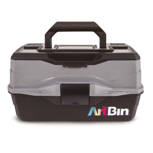 Boîte De Rangement Art Bin Translucide Avec Poignée - 30,5x30,5 Cm, Idéale Pour Scrapbooking, Fournitures