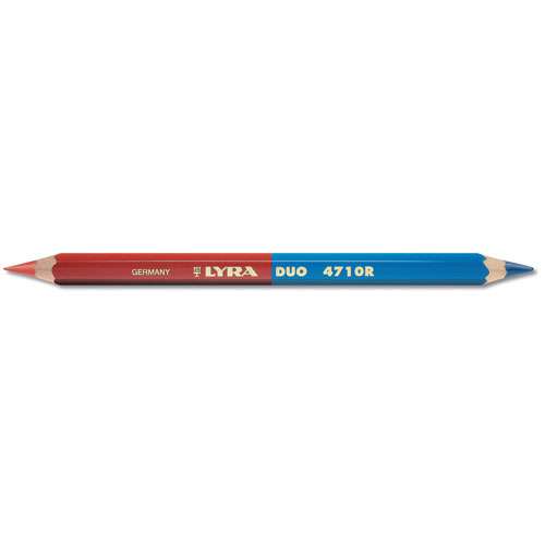 Crayon géant bicolore rouge/bleu 