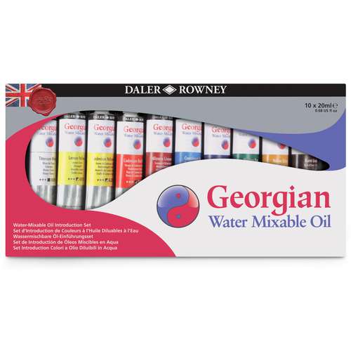 Set de peinture à l'huile soluble dans l'eau Georgian 