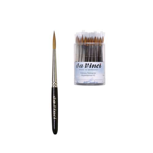 Pinceau aquarelle série 902 da Vinci Kolinsky, boîte de 25 