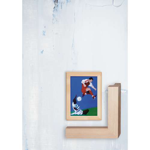 FRAMO Cadre photo en bois 70 x 50 cm sur mesure - Alu Criss Cross