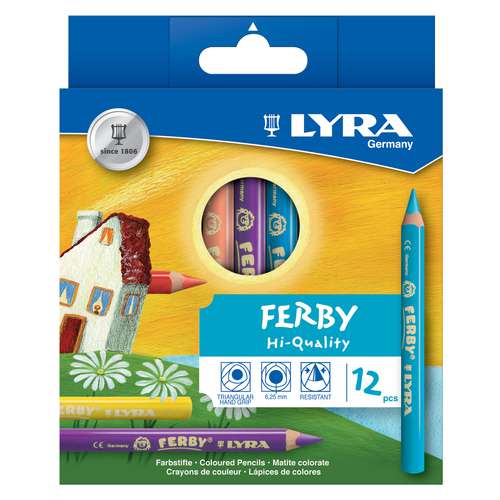 Etui de 12 crayons de couleur Ferby Lyra 