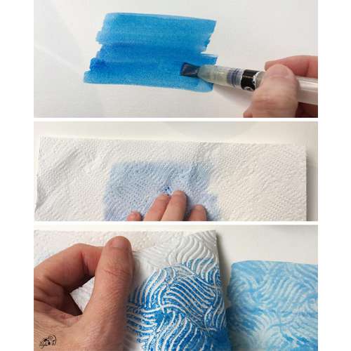 Peinture aquarelle - Comment faire des motifs en un seul geste ?
