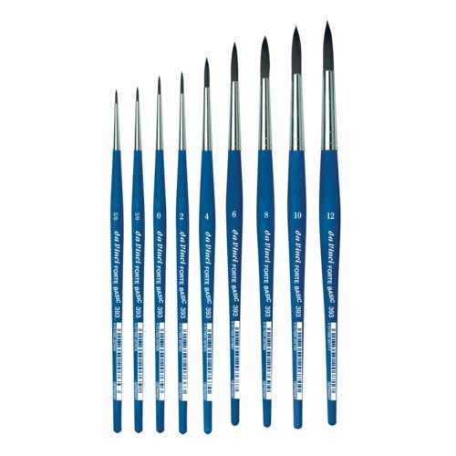 Pinceaux acryliques ronds série 393 da Vinci Forte Basic 