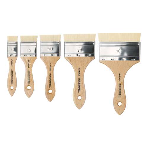 Pinceaux larges 2473 da Vinci, soies blanches de Chine 