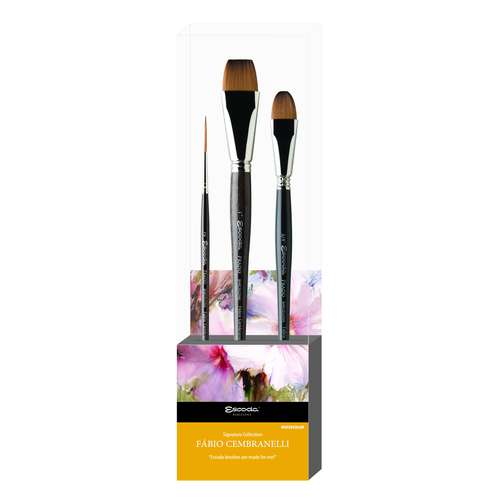 Set de 3 pinceaux Fábio Cembranelli de Escoda 