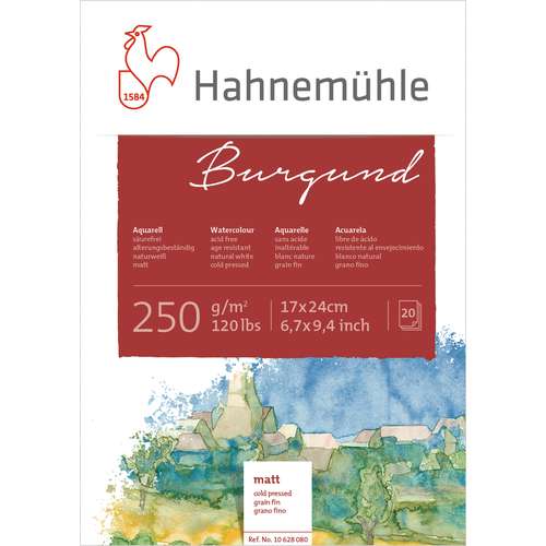 Bloc aquarelle Burgund de Hahnemühle 
