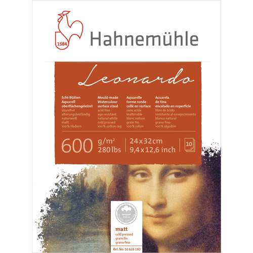 Bloc papier aquarelle Leonardo de Hahnemuehle 