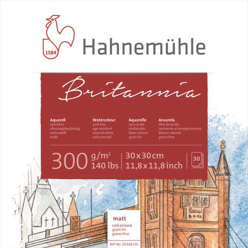 Bloc de 30 feuilles aquarelle carré Quattro de Hahnemühle - 300g/m² 
