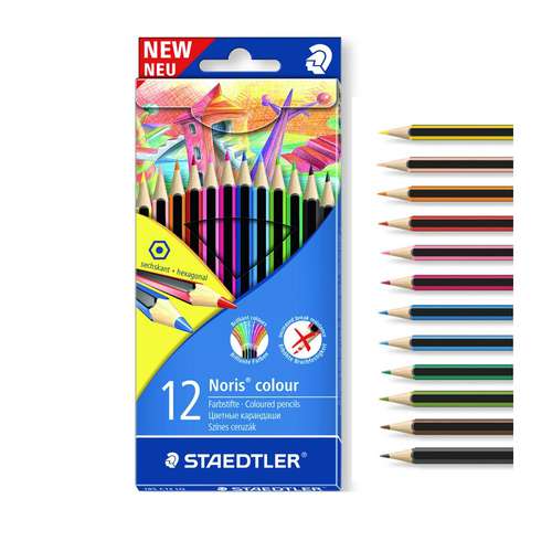 STAEDTLER 185 C24JB Noris Crayon de couleur avec coloriage design nextDay Livraison 