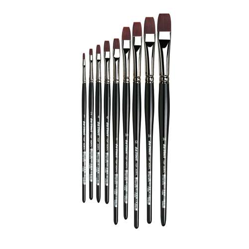 Pinceaux plats Top Acryl, manches courts série 7185K da Vinci  