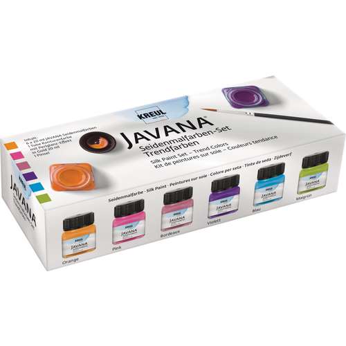 Set de peinture sur soie « couleurs trend » de Javana Kreul 