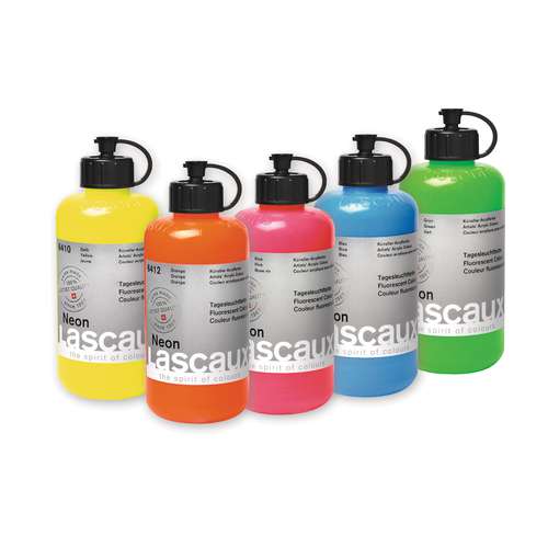 Acrylique Lascaux Studio - couleurs fluos 