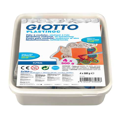 Set de pâte à modeler autodurcissante Plastiroc Giotto 