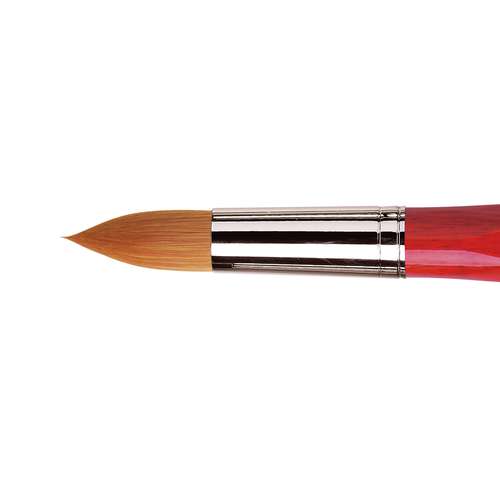 Da Vinci Cosmotop-Spin - Pinceau Série 5580 - Synthétique Marron Clair Forme Ronde Manche Court