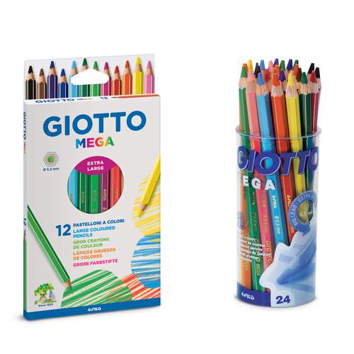 Lots de crayons de couleur Giotto Mega 