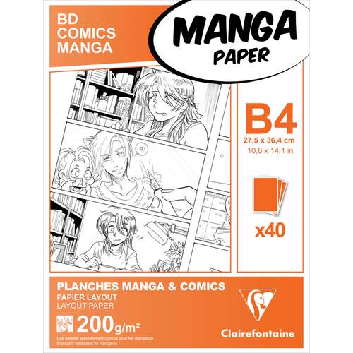 Blocs Manga Comics Clairefontaine 