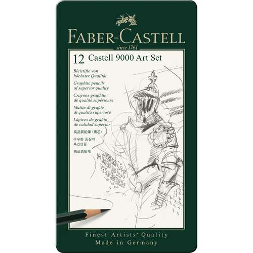 Coffret de crayons graphite Castell 9000 