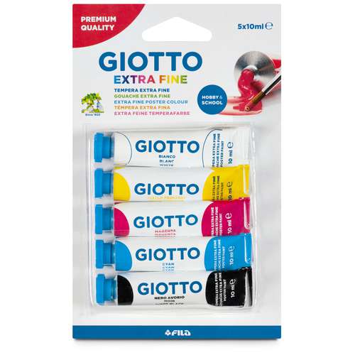 Coffret de gouache extrafine Giotto - 5 tubes de 10ml 