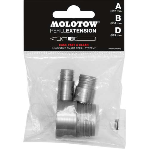 Lot de 3 bagues de recharge Refilll Extension Molotow 