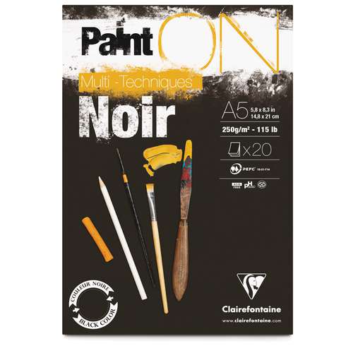 Paint On Noir Clairefontaine 
