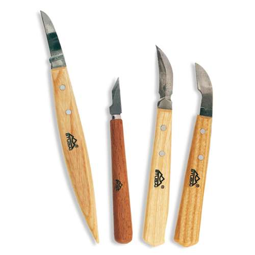 Assortiment de 5 couteaux à bois 