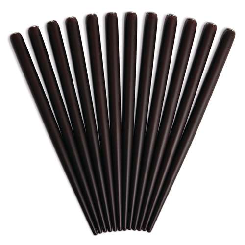 Porte-plumes couleur acajou, 12 pièces 
