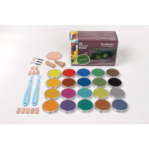PanPastel Teinte Ombre Brute - Pastel Sec En Godet, Pour Artistes, Tons Beige-taupe Froids