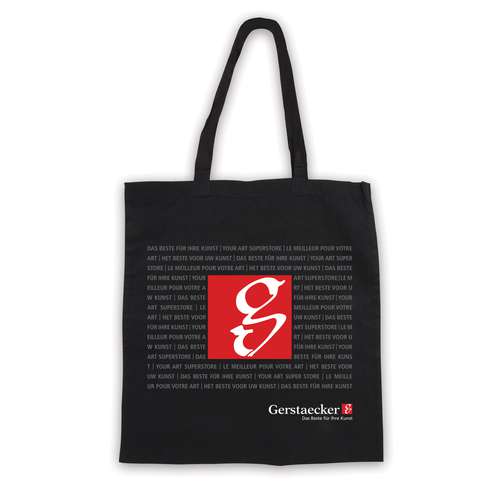 Tote bags en coton noir Gerstaecker 