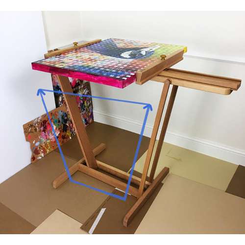Chevalet table : comment transformer un chevalet en table par Amylee