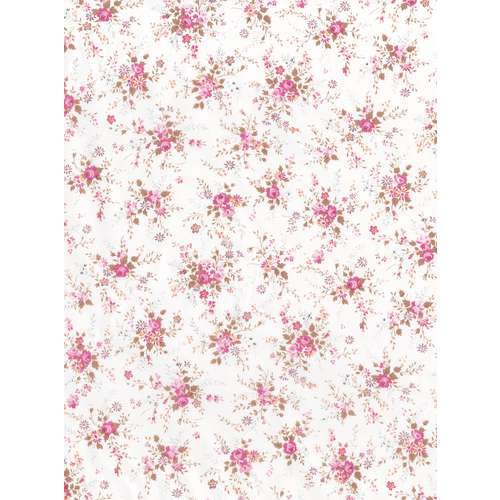 3 feuilles de papier Décopatch 30 x 40 cm motif petites fleurs roses -  Achetez maintenant
