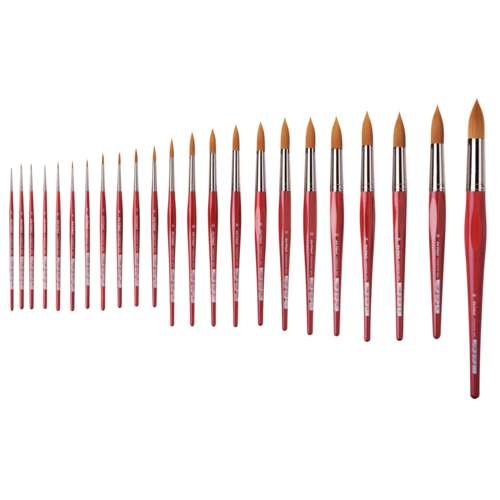 Pinceau Rond Da Vinci CosmoTop Mix B Taille 8 - Mix Synthétique/Naturel Pour Aquarelle, Excellent Rapport Qualité-Prix