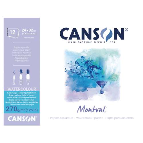 Bloc papier aquarelle Canson Montval 