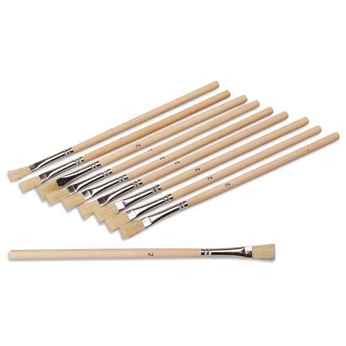 Lot de 10 pinceaux à colle O'Color 