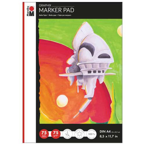 Bloc de dessin Graphix Marker Pad Marabu 