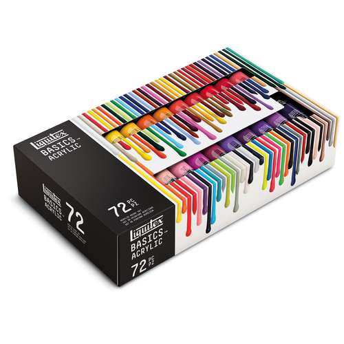 Artist & Co - Set de peintures acryliques en tubes de 12 ml 25 couleurs