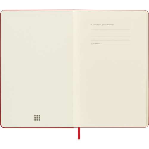 Carnet classique Moleskine, Papier blanc, 19 cm x 25 cm, 70 g/m² | 18586234